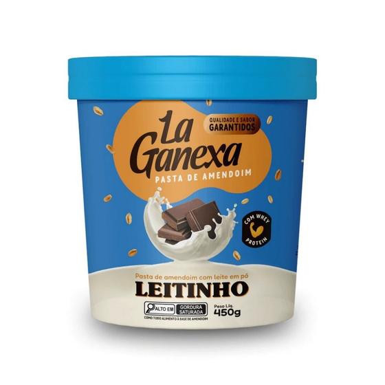 Imagem de Pasta de Amendoim Integral Gourmet (450g) - Sabor: Leite Ninho c/ Whey Protein