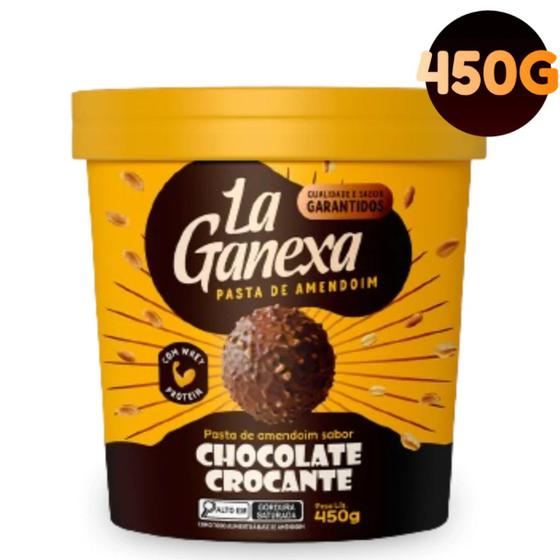 Imagem de Pasta de amendoim La Ganexa 450g Zero açucar Sem Glúten