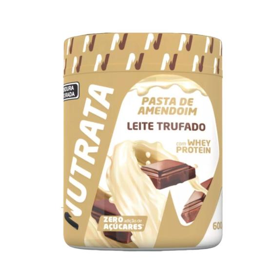 Imagem de Pasta de amendoim nutrata 600g - leite trufado