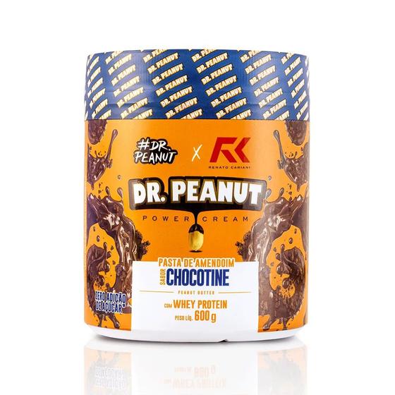 Imagem de Pasta de Amendoim Sabor Chocotine com Whey Protein 600g Dr. Peanut