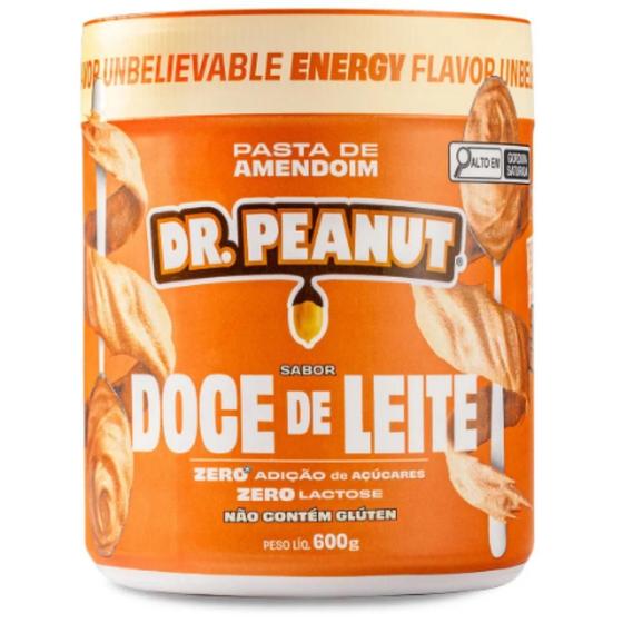 Pasta de Amendoim Sabor Doce de Leite - Com Whey Protein 600g - Dr Peanut Menor preço em Pasta de Amendoim Sabor Doce de Leite - Com Whey Protein 600g - Dr Peanut