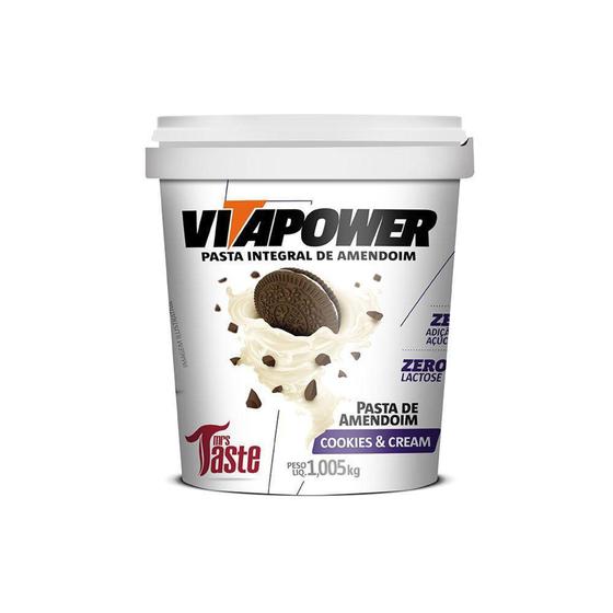 Pasta De Amendoim Vitapower 1kg Cookies and Cream Protein Menor preço em Pasta De Amendoim Vitapower 1kg Cookies and Cream Protein