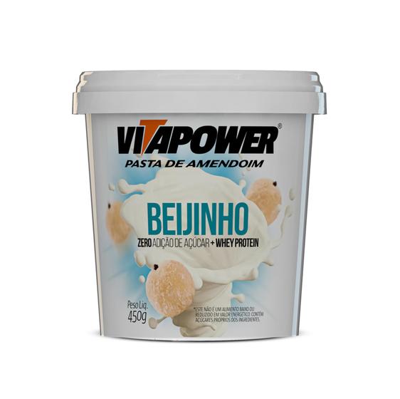 Pasta de amendoim Vitapower 450g Beijinho Menor preço em Pasta de amendoim Vitapower 450g Beijinho
