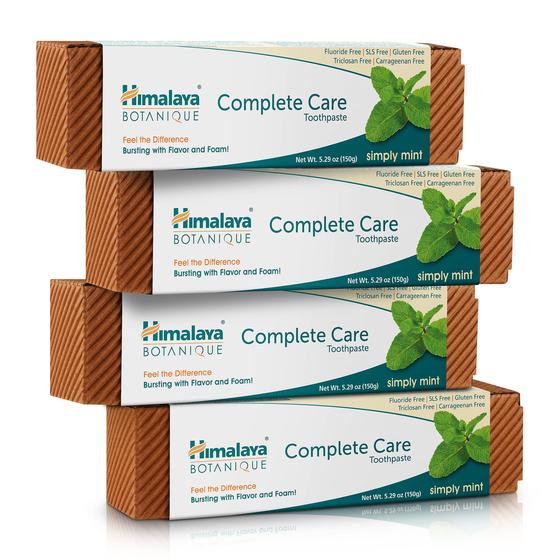 Imagem de Pasta de dente Himalaya Botanique Complete Care Herbal 150 ml, pacote com 4