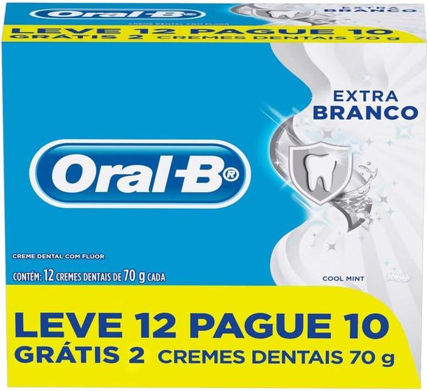 Imagem de Pasta de Dente Oral-B Extra Branco 12 unidades