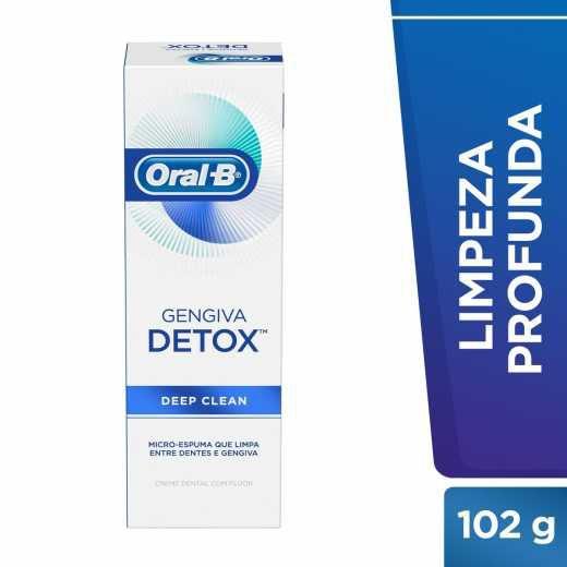 Pasta de dente oral-b gengiva detox deep clean com 102g Menor preço em Pasta de dente oral-b gengiva detox deep clean com 102g