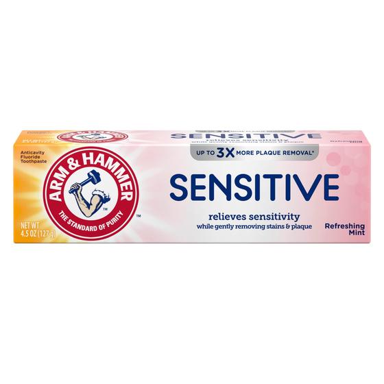 Imagem de Pasta de Dentes Arm & Hammer Sensitive Refreshing Mint - Kit com 12 Unidades (130ml cada)