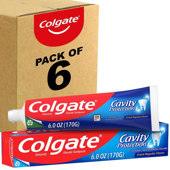 Imagem de Pasta de dentes Colgate Cavity Protection com flúor 175 mL (x6)