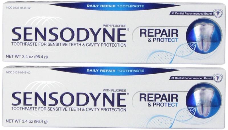 Imagem de Pasta de dentes Sensodyne Repair & Protect Daily, 100 ml, pacote com 2