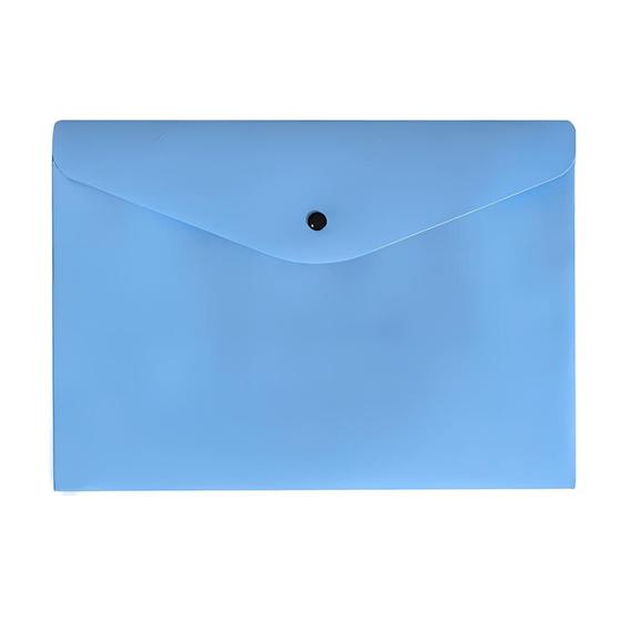 Imagem de Pasta Envelope com Botão Ofício Azul Pastel - Dello