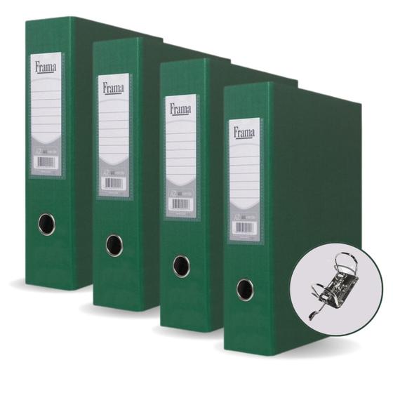 Pasta Fichário AZ Registradora Ofício Largo Verde Kit 4un Ideal para ...