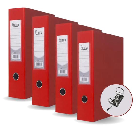 Pasta Fichário AZ Registradora Ofício Largo Vermelha Kit 4un Ideal para Escritórios Arquivo Organização de Documentos Menor preço em Pasta Fichário AZ Registradora Ofício Largo Vermelha Kit 4un Ideal para Escritórios Arquivo Organização de Documentos