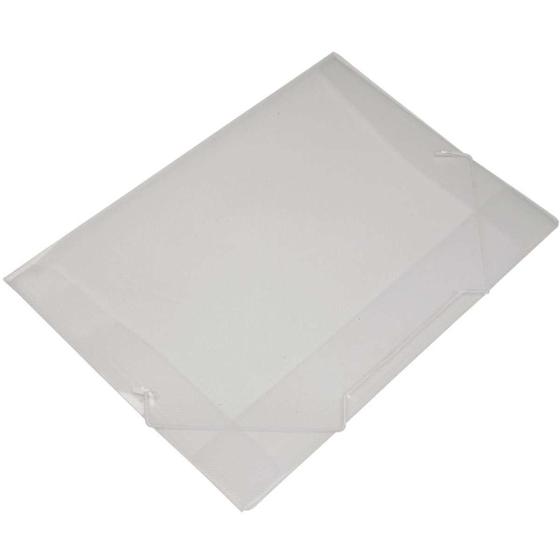 Imagem de Pasta grampo trilho plástica ofício cristal soft pct com 10 - GNA