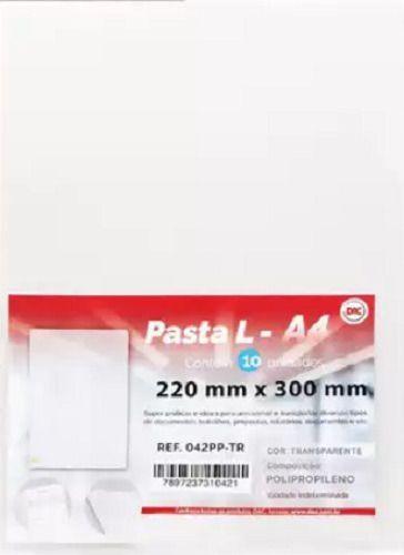 Imagem de Pasta L A4 Dac Organizadora Arquivo 10 Unidades Transparente