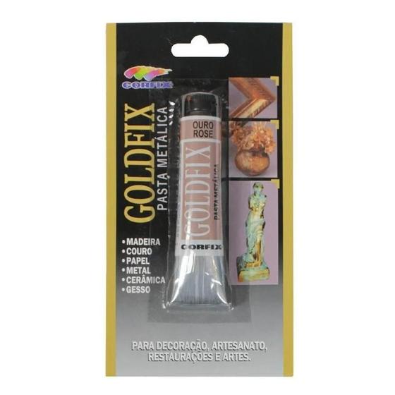 Imagem de Pasta Metalica Goldfix 20ml 248 Ouro Ros Corfix