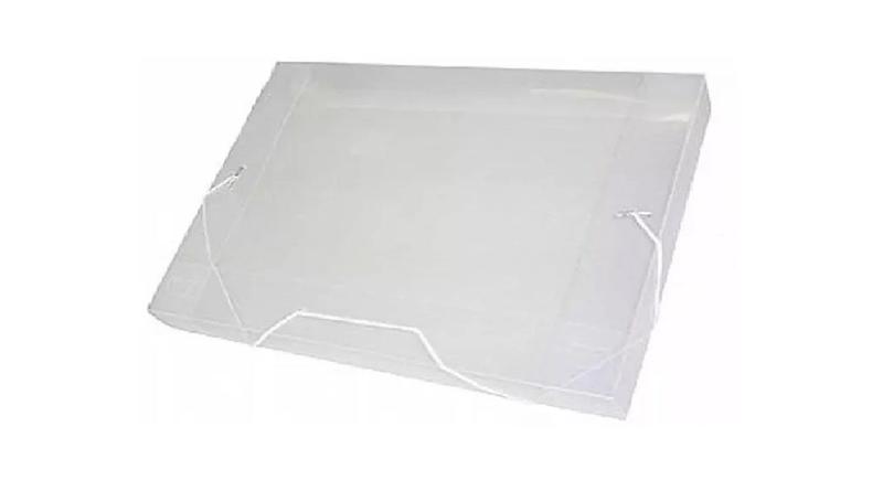 Imagem de Pasta Plástica 40mm Ofício Com Elástico Cristal Acp 