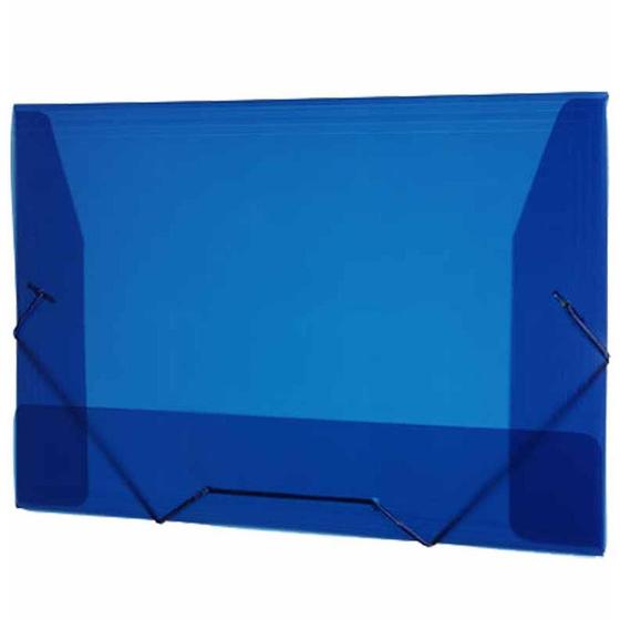 Pasta plastica aba elastico a02 fina azul / 10un / plascony Menor preço em Pasta plastica aba elastico a02 fina azul / 10un / plascony