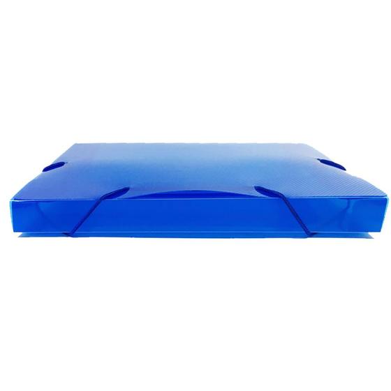 Imagem de Pasta Plástica c/Aba e Elástico Mini 2cm Azul Pct c/10 un - ACP
