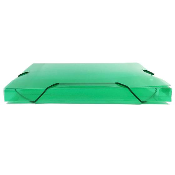 Imagem de Pasta Plástica c/Aba e Elástico Mini 2cm Verde Pct c/10 un - ACP