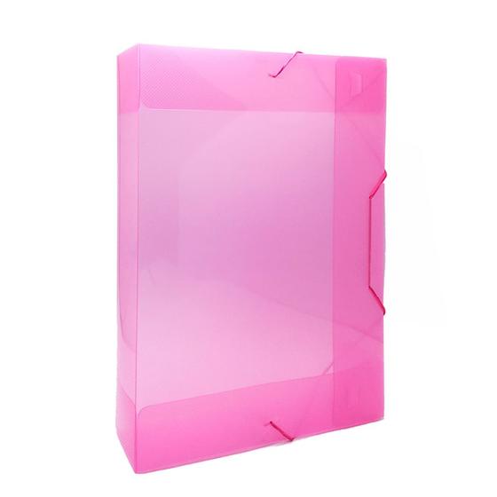 Imagem de Pasta Plástica com Aba e Elástico Ofício 5,5cm ACP - Rosa
