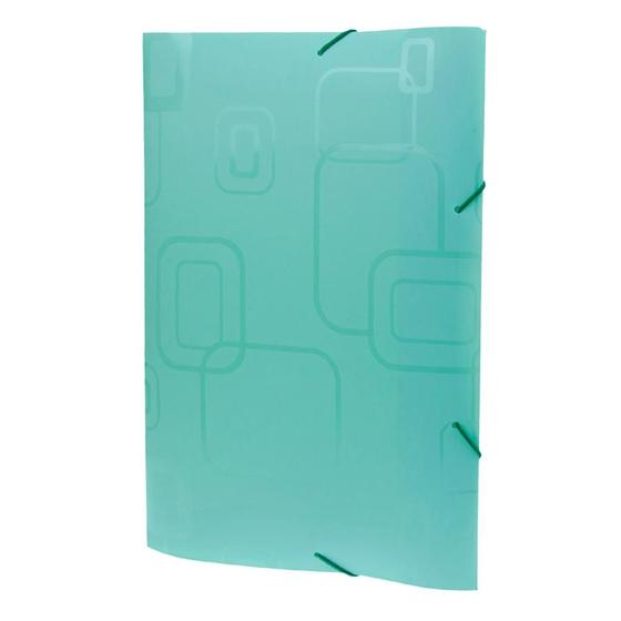 Imagem de Pasta Plástica com Aba e Elástico Ofício Fina Dello - Verde