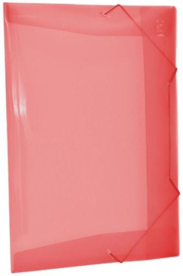 Imagem de Pasta Plástica Com Aba Elástica Vermelho Line Dac