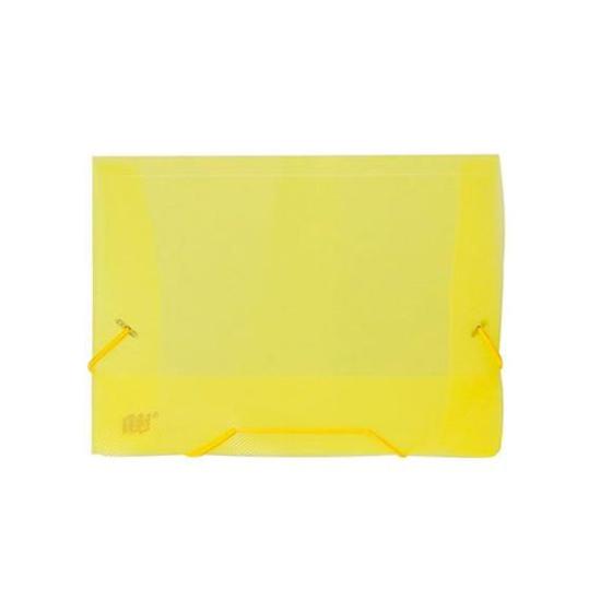 Imagem de Pasta Plástica com Elástico 55mm Amarela - Golden Kraft