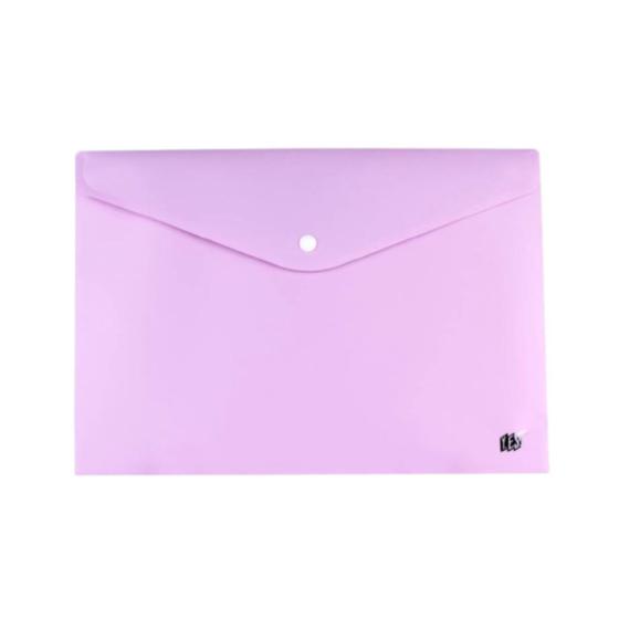 Imagem de Pasta Plástica Tipo Envelope Com Botão Horizontal Ofício A4