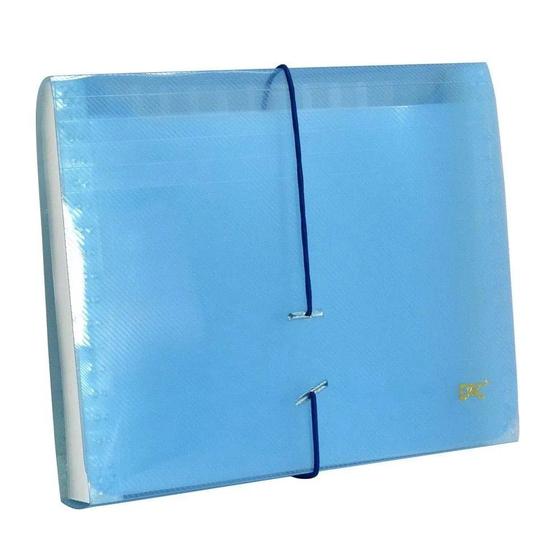 Imagem de Pasta sanfonada duplicata 12 divisórias azul Dac