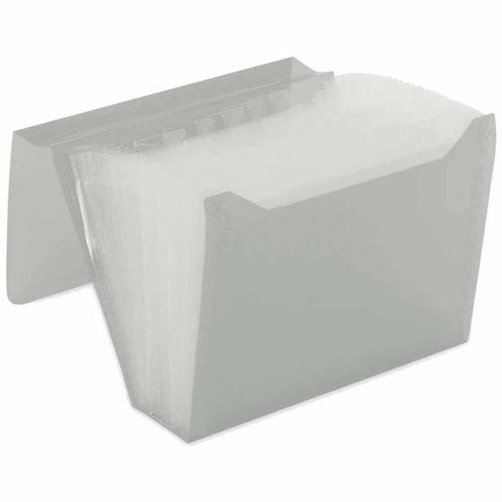 Imagem de Pasta sanfonada plastico duplicata 12 divisorias new line cristal / un / polibras