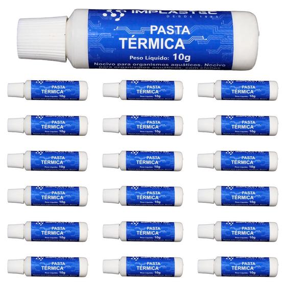 Imagem de Pasta Térmica 10g Implastec Processador Kit Com 50 Unidades