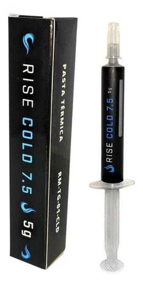 Pasta térmica Rise Mode Silver Cold Condutividade 7,5 W/mK - 5 gramas Menor preço em Pasta térmica Rise Mode Silver Cold Condutividade 7,5 W/mK - 5 gramas