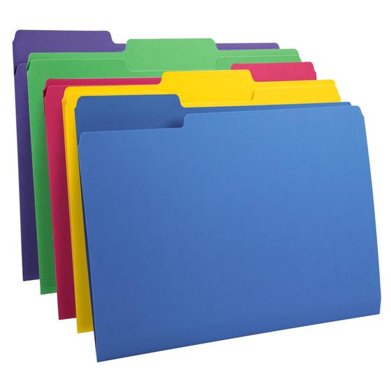 Imagem de Pastas de Arquivo Amazon Basics Heavyweight - Pacote com 50 (Tamanho Carta)