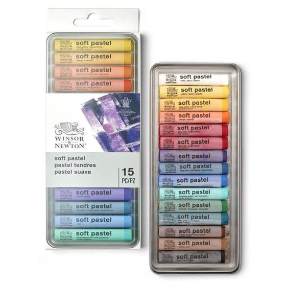 Imagem de Pastel Seco Soft Winsor & Newton 15 Cores