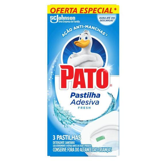 Imagem de Pastilha Adesiva Pato Fresh 3un