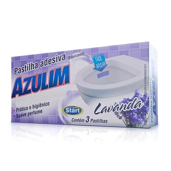 Imagem de Pastilha Adesiva Sanitaria Azulim C / 3 Pastilhas