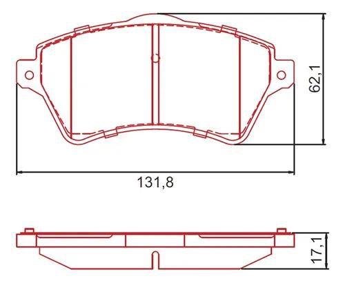 Imagem de Pastilha ceramica land rover freelander 08/.. dian