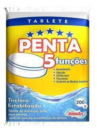 Imagem de Pastilha de Cloro 5 em 1 Tablete 200G HCL PENTA