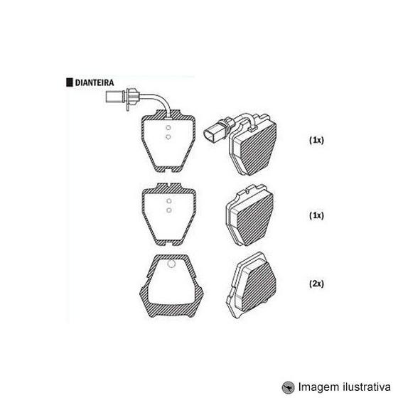 Imagem de Pastilha de Freio Audi A8 2.8I / 3.7I / 4.2I Quattro 1994 / 2002 / Sistema Girling
