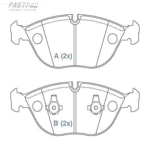 Imagem de Pastilha de Freio Ceramica Dianteira AUDI A4 RS4 2.7 Biturbo Quattro 2000 a 2001