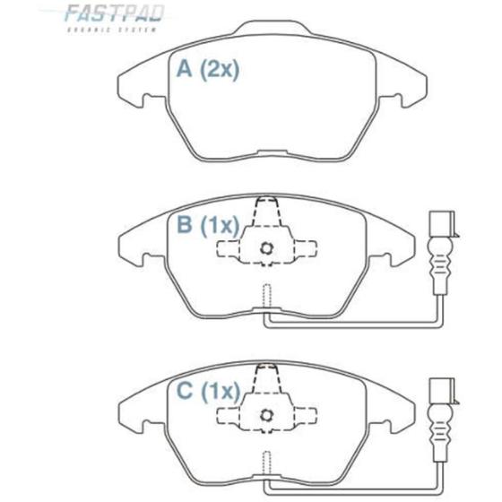 Imagem de Pastilha de Freio Citroen Ds4 2013 a 2016 WILLTEC FP613