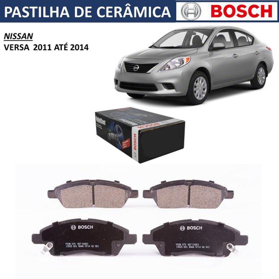 Imagem de Pastilha de freio dianteira bosch nissan versa 2011 até 2020