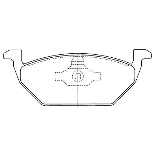 Imagem de Pastilha de freio dianteira Golf Polo Fox SYL1047