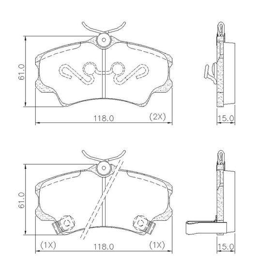 Imagem de Pastilha De Freio Dianteira Lonaflex Civic - P-71