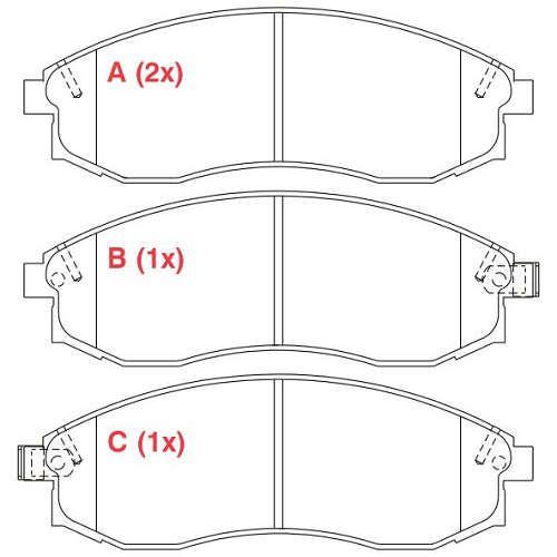 Imagem de Pastilha de Freio Dianteira NISSAN Maxima 3.0 10/1994 em diante
