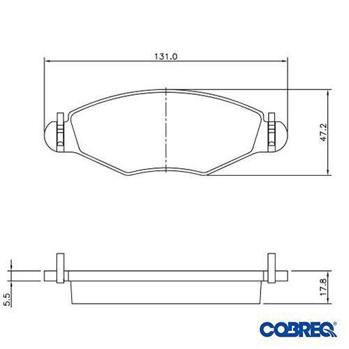 Imagem de Pastilha de freio dianteira - peugeot 206 2000 a 2002 - n1158