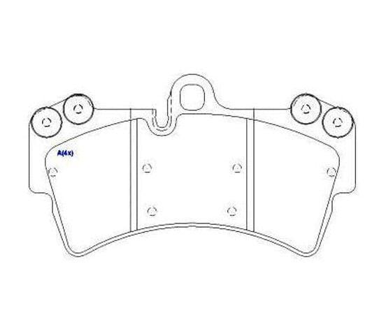 Imagem de Pastilha de freio dianteira Q7 Cayenne Touareg 2002 em diante SYL S1414