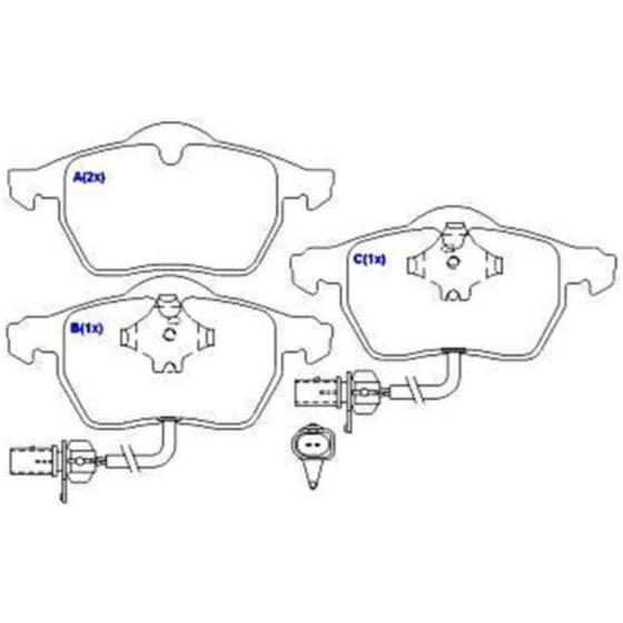 Imagem de Pastilha de Freio Dianteiro Audi A4 Avant 2002 a 2016 SYL
