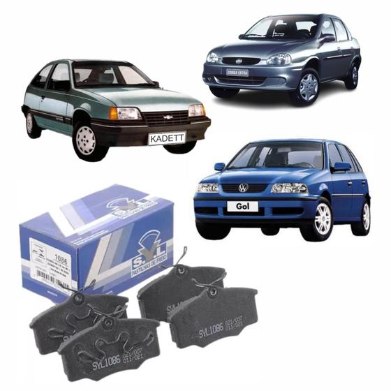 Imagem de Pastilha de Freio Dianteiro Chevrolet Corsa Kadett Ipanema VolksWagen Gol Parati Saveiro SYL1086