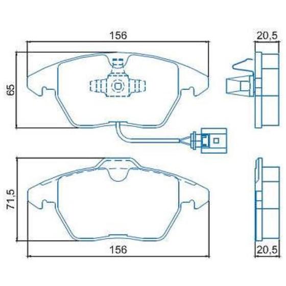 Imagem de Pastilha de Freio Dianteiro Volkswagen Tiguan 2009 a 2011